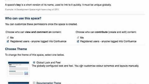 Create a Space in Atlassian