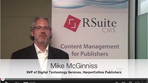 RSuite Success Stories | Mike McGinniss, HarperCollins Publishers