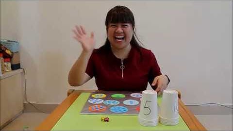 Teaching aids for kindergarten - Counting and Number Matching with Paper Cups