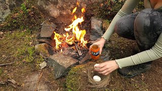 Survival Experiment Unusual Way Of Cooking Camping Girl Ep.3