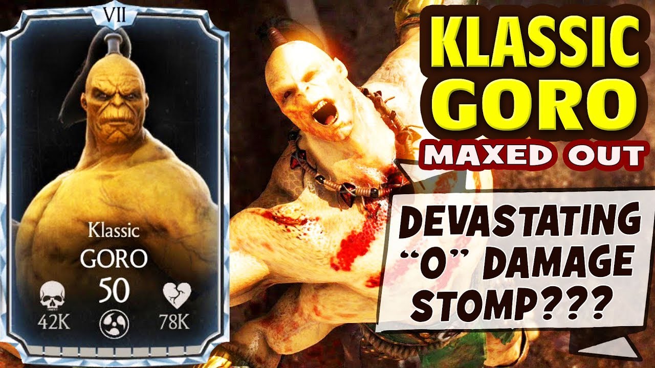 starinsky mkx MKX Mobile 1.15. Klassic GORO Gameplay + Review. AMAZING Character with SO MANY BUGS!