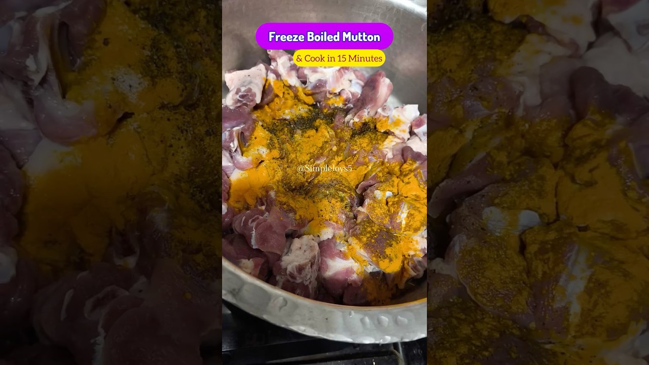 Frozen Boiled Mutton Prep: Ramzan Special🥩