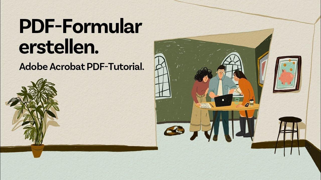 Pdf formular erstellen mit adobe acrobat adobe pdf tutorial youtube