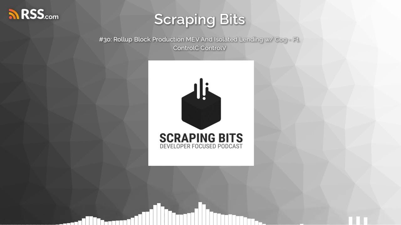 #30: Rollup Block Production MEV And Isolated Lending w/ Cog - Ft. ControlC ControlV