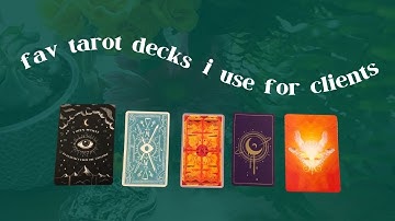 the tarot decks I read for clients with these days 🌸