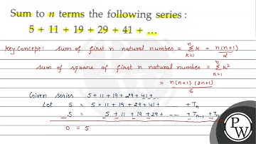 Sum to \( n \) terms the following series : \[ 5+11+19+29+41+\ldots...