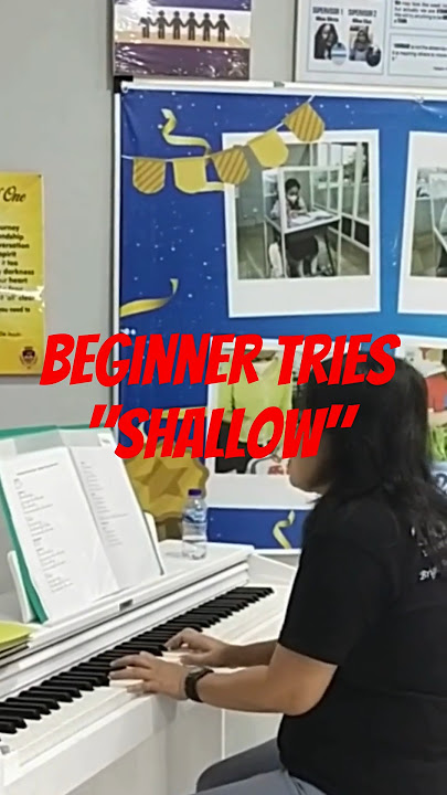Raw Beginner Piano Cover of Lady Gaga feat. Bradley Cooper's “Shallow” #shorts @LadyGaga
