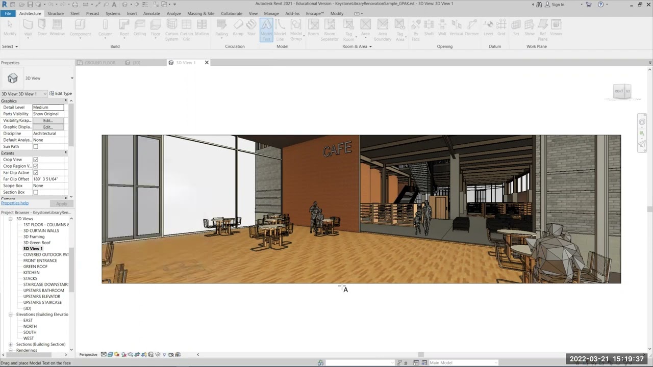PLTW CEA Adding Custom Signage in Revit to Keystone Library YouTube
