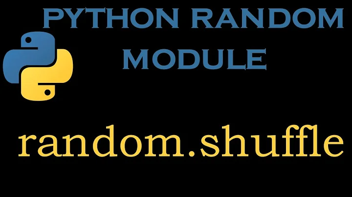 Python Random Module  5 # random.shuffle()