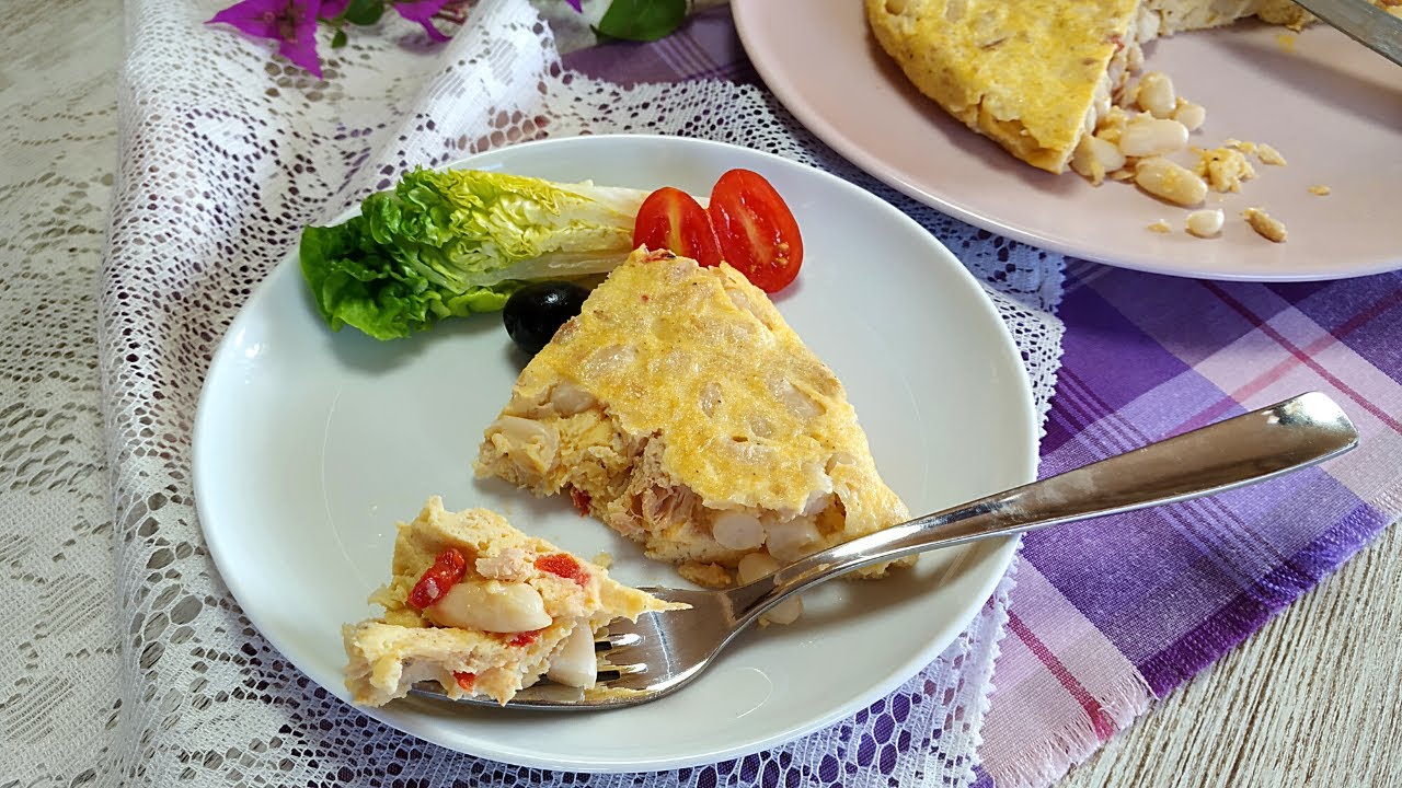 Tortilla para Cenar Facil Saludable y Rapida con 4 Ingredientes que Seguro Tienes en Casa ¡Sabrosa!😋