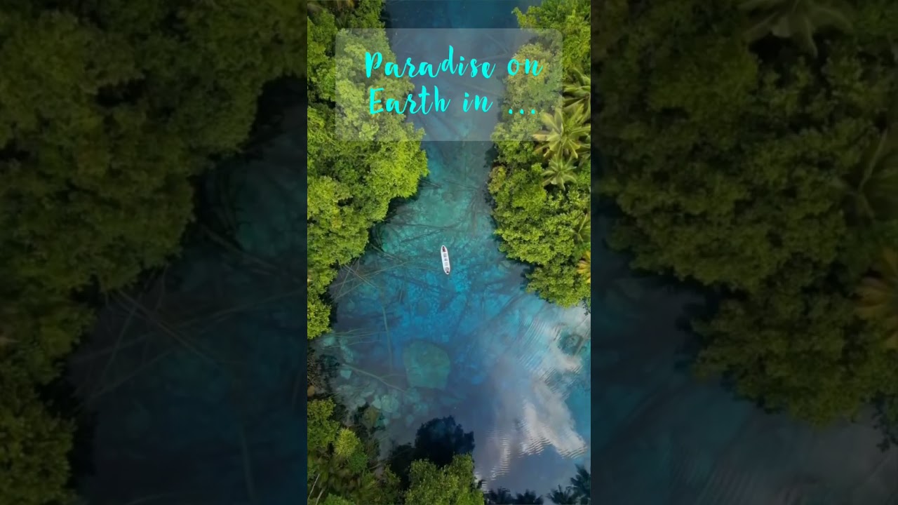 Paradise on Earth in Indonesia, Paisu Pok Lake. 