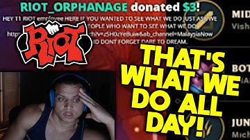 Tyler1 DONATED by RIOT EMPLOYEE