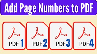 How to Add Page Numbers to PDF File (2024)