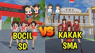 PERBEDAAN BOCIL SD VS KAKAK SMA!! || SAKURA SCHOOL SIMULATOR INDONESIA