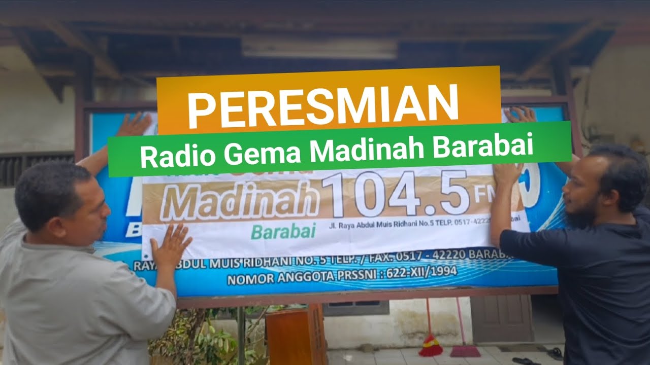 Peresmian Radio Gema Madinah 104.5 Fm YouTube