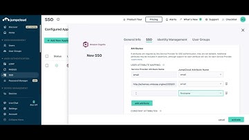 JumpCloud SSO SAML Provider