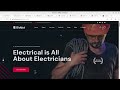 Make a Modern Website for Electrical Services