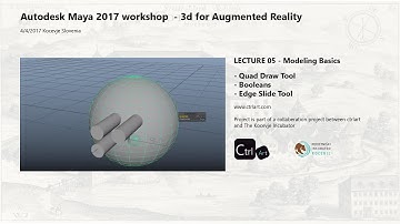 Autodesk Maya 2017 Modeling tutorial - Workshop 05 - Polygon Modeling The Basics