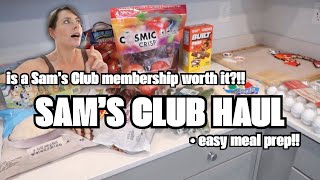 IS A SAM'S CLUB MEMBERSHIP WORTH IT!? My Thoughts + Sam's Club Haul AND Easy Meal Prep!