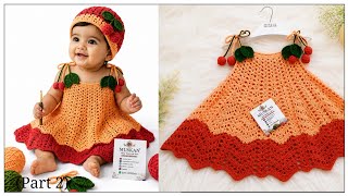 Easy & Stylish Crochet Baby Dress|Full Tutorial (Part 2)