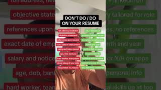 Download Lagu The DEFINITIVE do and don’t do list for your resume! #career #resume #newjob MP3