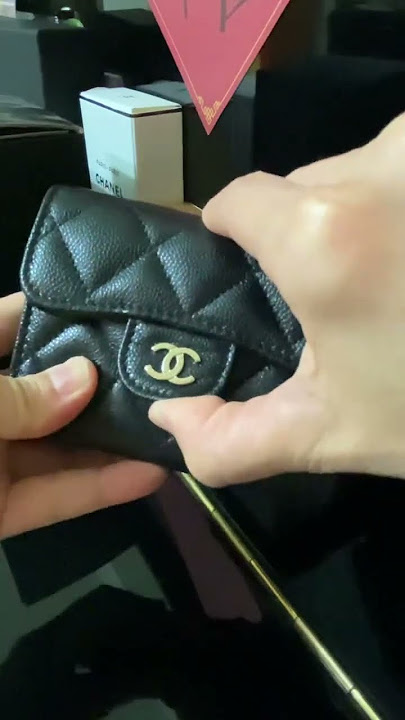 Chanel Unboxing Classic Card Holder 21K Iridescent Leather 