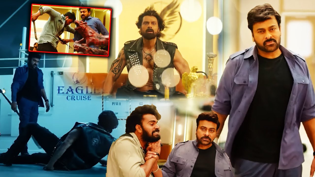 Bhola Shankar Movie Chiranjeevi Mass Action Fighiting Scene || Aarash Shah || Cinema Ticket Movies