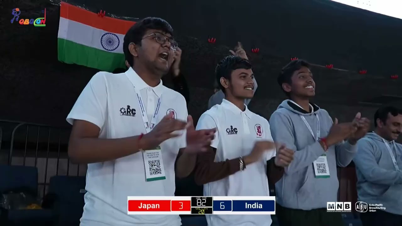 ABU ROBOCON 2025 ULAANBAATAR: Quarter final. Japan VS India