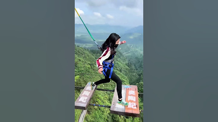Bungee Jumping With Rope In Beautiful Place:Asmr Bungee Jumping#travel#funny