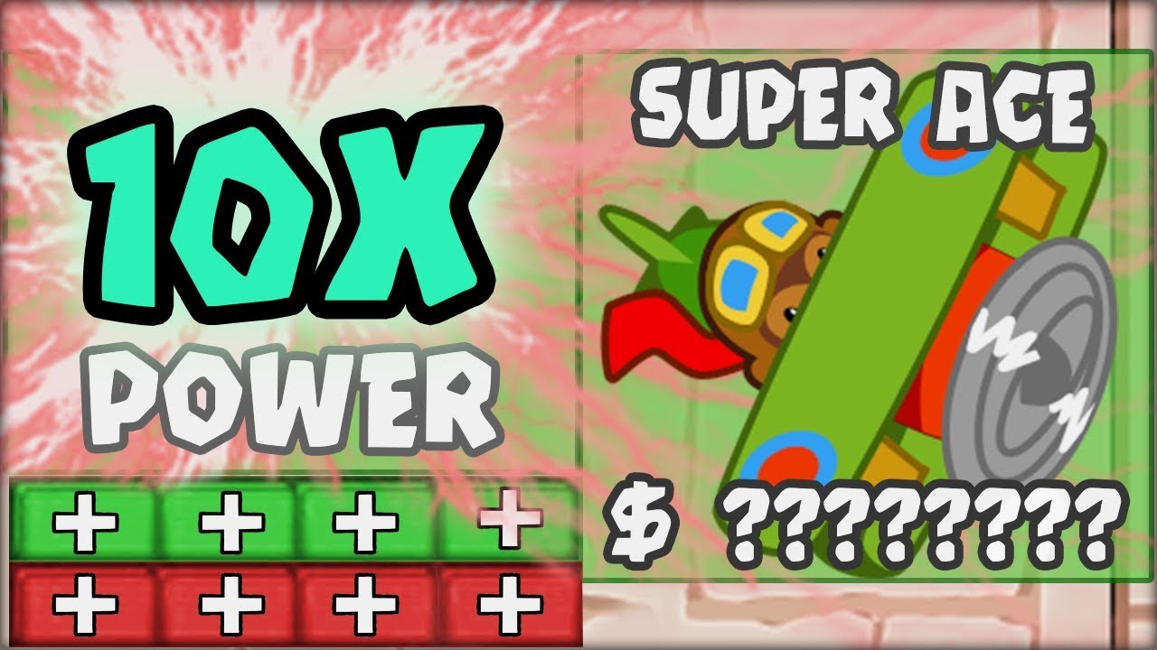 THE OVER POWERED MONKEY ACE - TIMES 10 POWER MOD - Bloons TD Battles HACKS/MODS