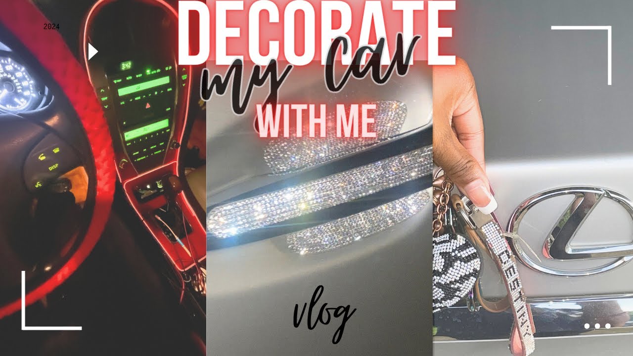 DECORATE MY CAR WITH ME| SHEIN car decor +car wash