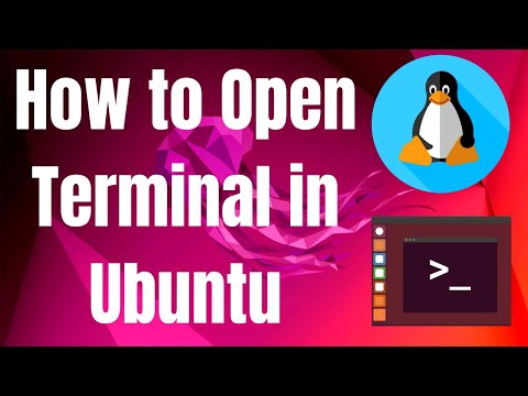 Video: 4 sätt att öppna ett terminalfönster i Ubuntu