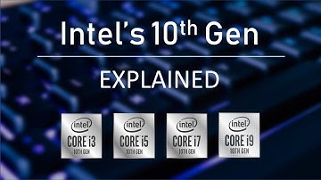 Intel 10th Gen CPUs explained | i3, i5, i7, i9 Processors