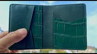 MAKING LEATHER CARD WALLET  LEATHER CRAFT