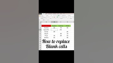 How To Replace Blank Cells in Excel #excel #shorts #ytshorts