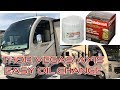 EASY 2015 Thor Vegas Axis oil change Rv Ford 6.8 V10 Triton and battery change swap
