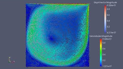 CFD Simulation of a LID Driven Cavity.