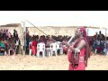 Musa nkonyoyo introducing kajiado anthem at Magadi.