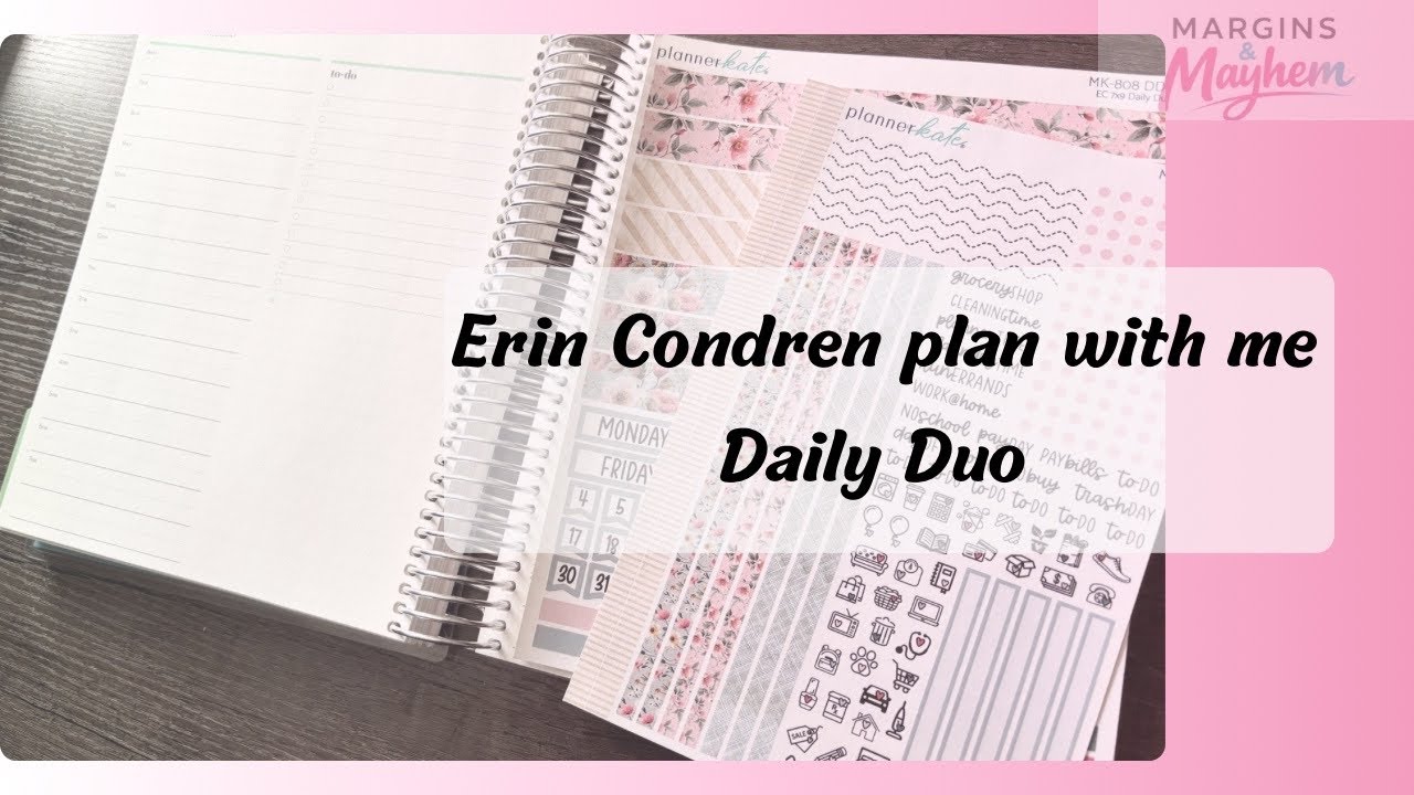 Plan With Me | Erin Condren | Daily Duo - YouTube