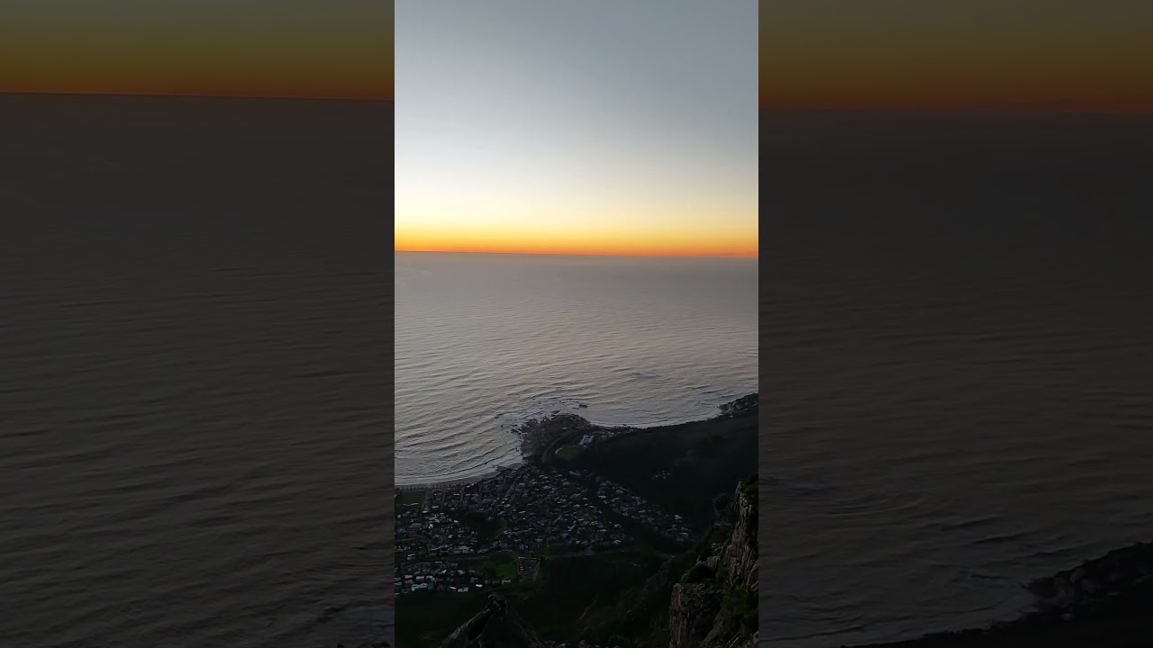 Cape Town sunset Table Mountain