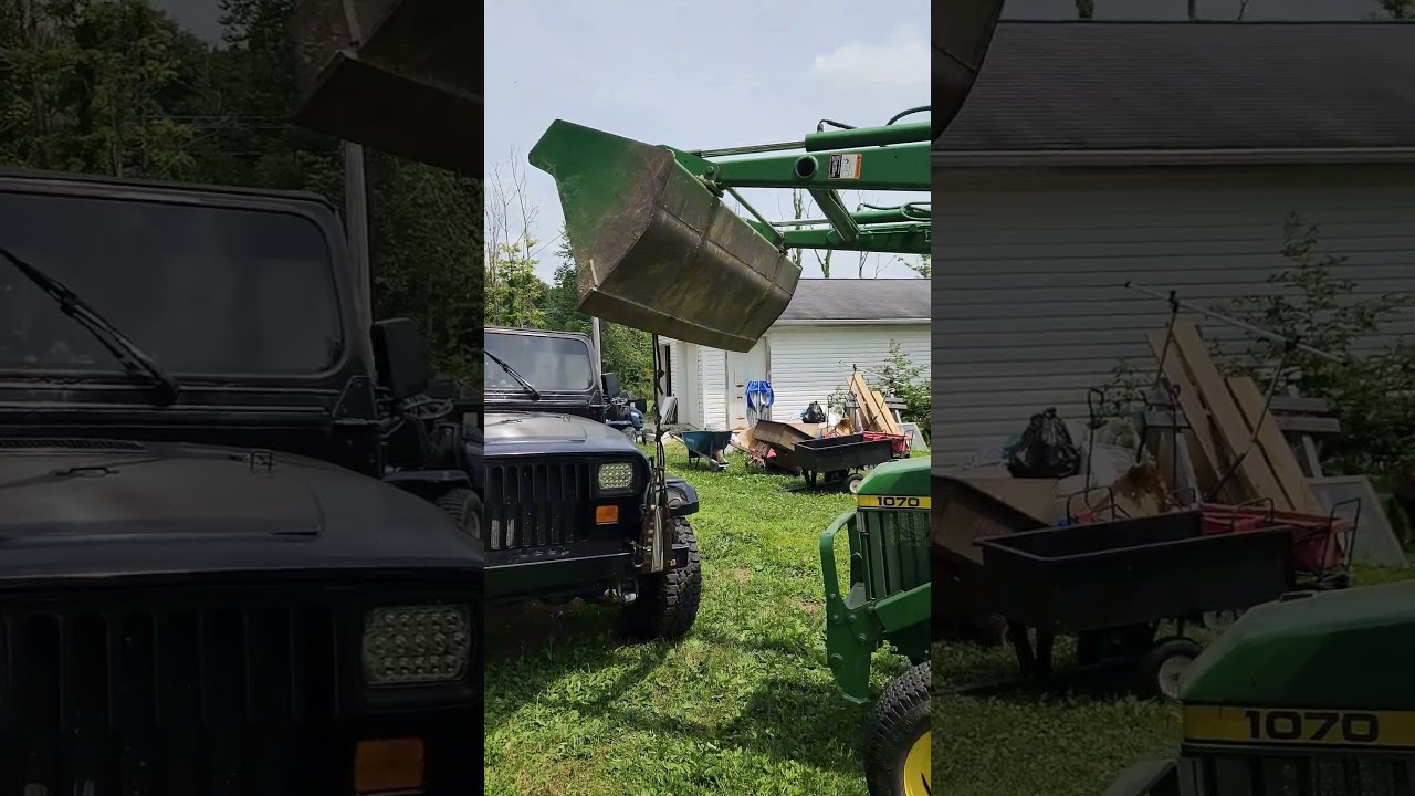 Lifting a Jeep with Hunting Saddle 
