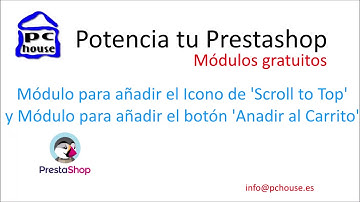 Módulos gratuitos para Prestashop 1.7: Botón ir arriba y botón de añadir al carrito en los listados