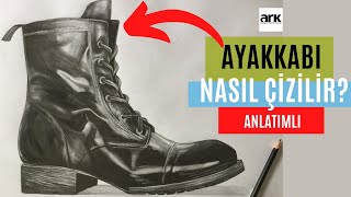 KARAKALEM AYAKKABI NASIL ÇİZİLİR? BOT NASIL ÇİZİLİR? IŞIK GÖLGELEME NASIL YAPILIR?