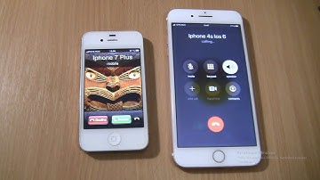 Incoming call & Outgoing call at the Same Time Iphone 7 plus+Iphone 4s ios 6