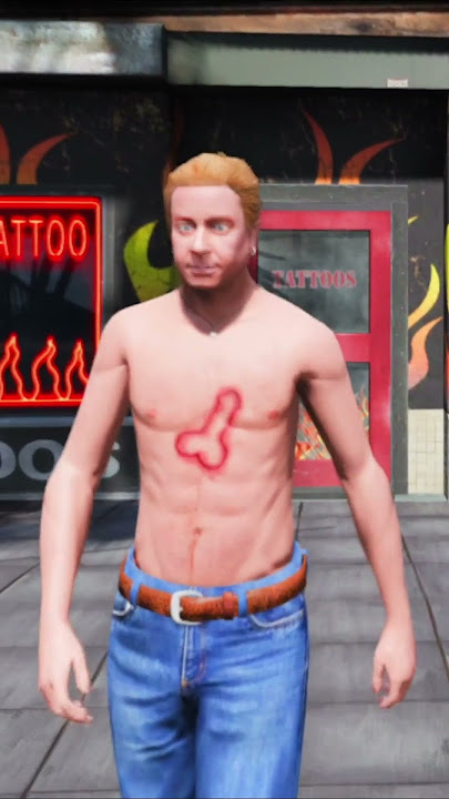 TATTO NAGA GTA 5 #shorts