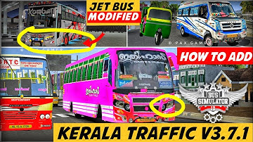 New Kerala Traffic mod V3.7.1 in Bus Simulator indonesia || How To Add || Bussid Update #bussidmods