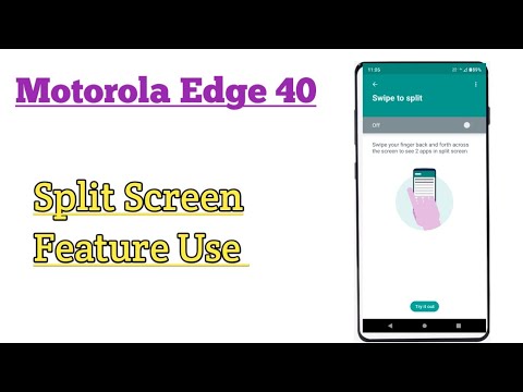 Motorola Edge 40 || How To Use Split Screen Feature