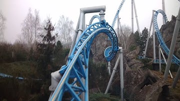 blue fire Megacoaster - Europa Park - Front Row (4K HD POV) - March 2025