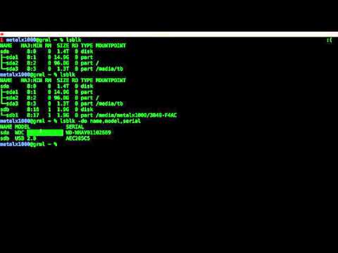 Hard Drive Info in the Linux Shell tutorial