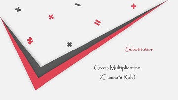 Algebra - Linear Equations in Two Variables (Part III: Substitution and Cramer